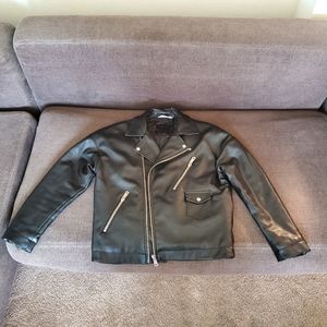 Zara faux leather biker jacket
